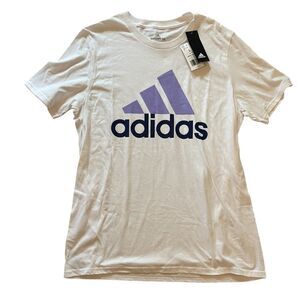 NWT Adidas Mens T Shirt LARGE 'Amplifier Tee' 100% Cotton Logo Streetwear Gym